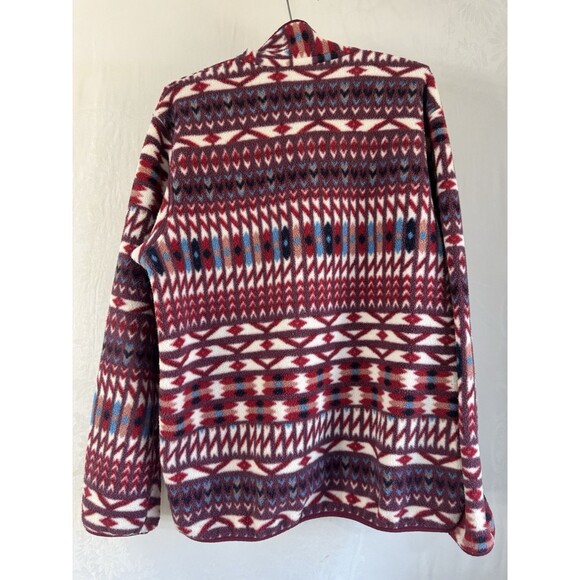 PATAGONIA Synchilla Lightweight Kuta Klash Aztec Snap-T Fleece Pullover Large - Picture 5 of 14